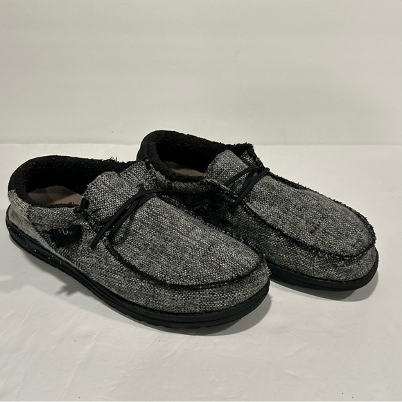 Hey Dude Men's Wally Stretch Shoes, Gray and Black, Size 8, Comfort - Picture 3 of 7